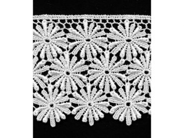 <font color="red">IN STOCK</font><br>2+3/4" Rayon Venise Lace-White