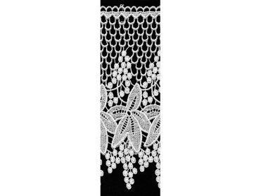 <font color="red">IN STOCK</font><br>9" Rayon Venise Lace-White