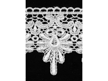 <font color="red">IN STOCK</font><br>4" Rayon Venise Lace-White
