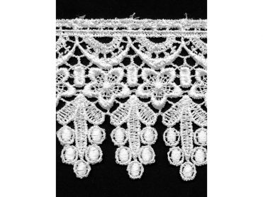 <font color="red">IN STOCK</font><br>3+1/4" Rayon Venise Lace-White