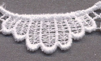 <font color="red">IN STOCK</font><br>1+5/8" Rayon Venise Lace-White