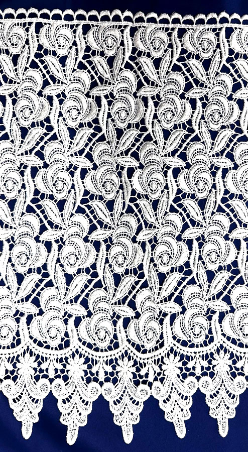 <font color="red">IN STOCK</font><br>17" Rayon Venise Lace-Ivory