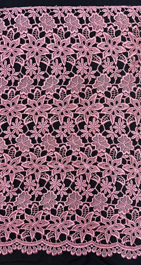 <font color="red">IN STOCK</font><br>19+1/2" Rayon Venise Lace-Tudor Rose