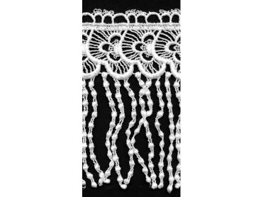 <font color="red">IN STOCK</font><br>6" Rayon White Venise-White