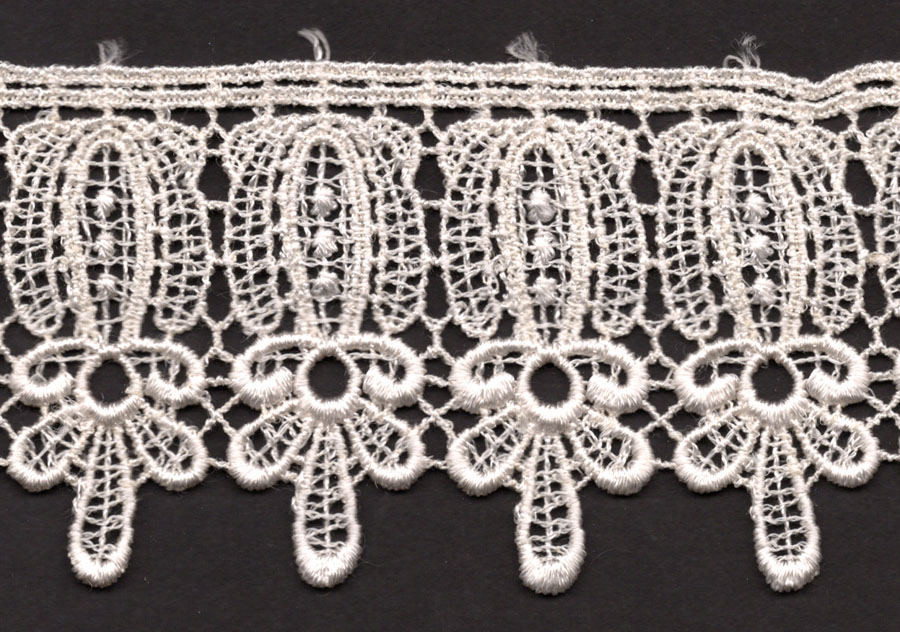<font color="red">IN STOCK</font><br>2+1/2" Rayon Venise Lace-Ivory