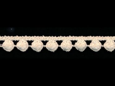 <font color="red">IN STOCK</font><br>1/2" Poly Venise Lace-Ivory
