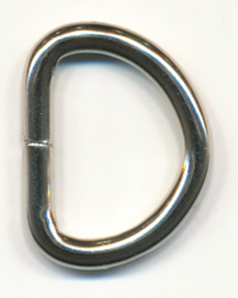 <font color="red">IN STOCK</font><br>3/8" IRON D-Ring-Silver