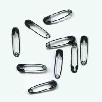 <font color="red">IN STOCK</font><br>19mm Safety Pin - Black
