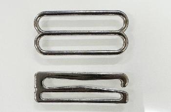 <font color="red">IN STOCK</font><br>1" Slider & "E" hook-Nickel