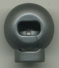 <font color="red">IN STOCK</font><br>9/16" Gum Ball Cord Lock-Med Grey