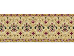 <font color="red">IN STOCK</font><br>1+1/8" Paderu Pattern-Gold Ivory Multi