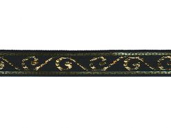 <font color="red">IN STOCK</font><br>7/16" Metallic Long Wave-Black Gold