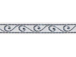 <font color="red">IN STOCK</font><br>7/16" Metallic Long Wave-White Silver