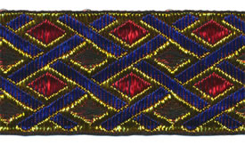 <font color="red">IN STOCK</font><br>1+1/2" Metallic Diamond Flow-Gold Red Purple Black
