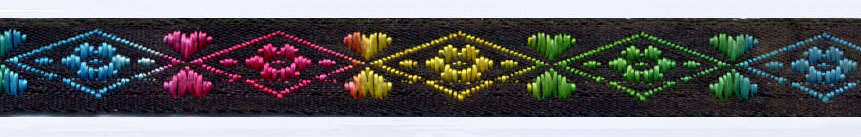 <font color="red">IN STOCK</font><br>1/2" Island Home Jacquard Ribbon-Multi