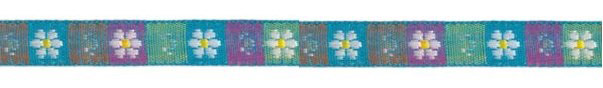 <font color="red">IN STOCK</font><br>3/8" Daisy Floral Jacquard Ribbon-Multi Cool