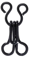 <font color="red">IN STOCK</font><br>#2 Loose Metal Hook and Eye Sets-Black<br>(Box of 1728 Sets)