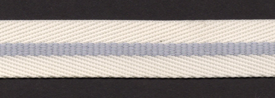 <font color="red">IN STOCK</font><br>11/16" Nylon Super Tape-White/Grey