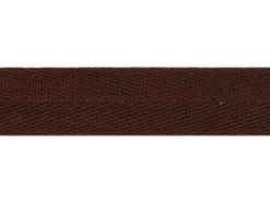 <font color="red">IN STOCK</font><br>3/4" Poly Twill Tape-Brown