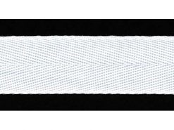 <font color="red">IN STOCK</font><br>1" Poly Twill Tape-White