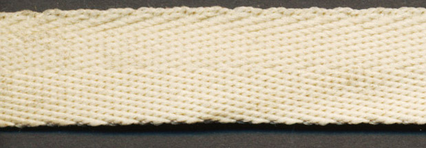 <font color="red">IN STOCK</font><br>1/2" Poly Twill-Ivory