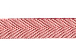 <font color="red">IN STOCK</font><br>13/16" Poly Twill Tape-Red/Light Pink