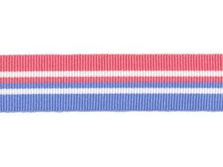 <font color="red">IN STOCK</font><br>7/8" Mirror Stripe-Blue / Coral