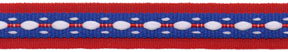 <font color="red">IN STOCK</font><br>9/16" Poly Balance Tape-Red/White/Royal