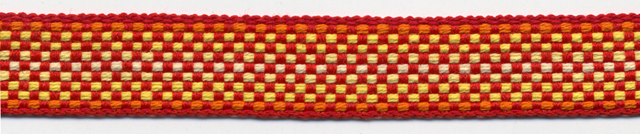 <font color="red">IN STOCK</font><br>1/2" Poly Twill Ombre-Fire Combo