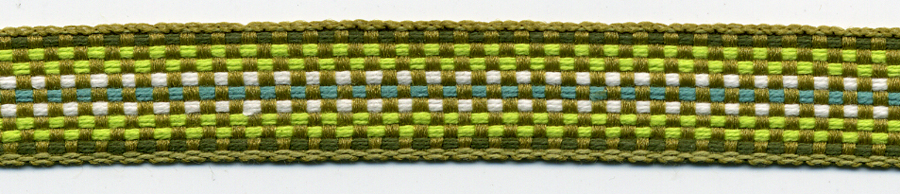 <font color="red">IN STOCK</font><br>1/2" Poly Twill Ombre-Green Combo
