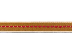 <font color="red">IN STOCK</font><br>1/2" Poly Interstate Stripe-Ivory/Camel/Red