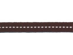 <font color="red">IN STOCK</font><br>3/8" Poly Dash Tape-Brown/White Dashes