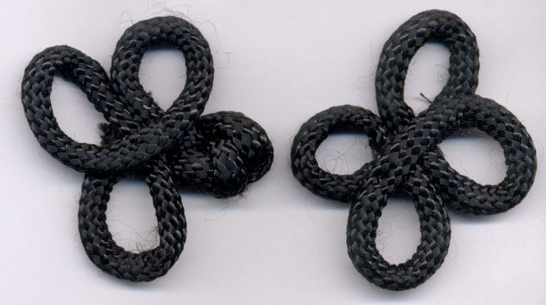 <font color="red">IN STOCK<br>INDUSTRY STANDARD</font><br>3" Nylon Bolo Frog Closure-Black