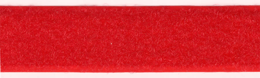 <font color="red">IN STOCK</font><br>5/8" Nylon "Loop Side"-Red<br>(Industry Standard)