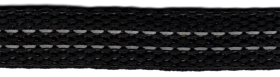 <font color="red">IN STOCK</font><br>5/8" Poly Web Dual 3M Reflective Stitch-Black/Silver