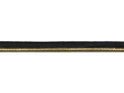 <font color="red">IN STOCK</font><br>3/8" Metallic/Rayon Cordedge Piping-Gold/Black Apron