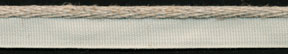 <font color="red">IN STOCK</font><br>3/8" Rayon/Flax Woven Cordedge Piping-Linen Edge/White Apron