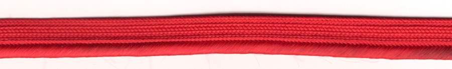 <font color="red">IN STOCK<br>MADE IN USA</font><br>3/8" Rayon Satin Piping-Scarlet