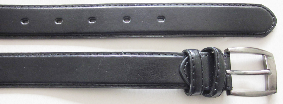 Faux Leather Belt With Stitching-V-1352-1502