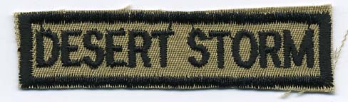 2" Desert Storm Patch-Khaki (Heat Seal)