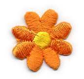 7/8" Daisy Applique-Orange/Yellow Combo