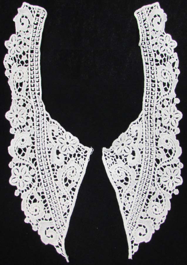 12" x 4" Venise 2 Piece Collar-White