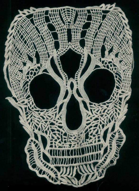 11" Skull Applique-Natural