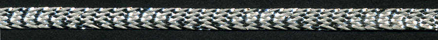 3/16" Metallic Lame Sparkle Braid-Silver<br>see Special Pricing Tab