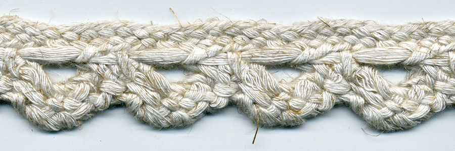1" Braided Rayon/Flax Open Weave Loop-Linen