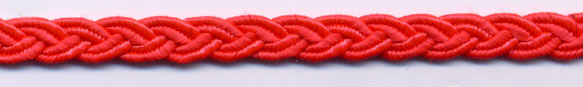 <font color="red">IN STOCK</font><br>1/4" Rayon Braided Soutache-Tomato