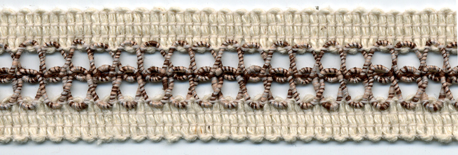 1" Cotton Knit Incert Braid-Naturl Earth Tones<br>see Special Pricing Tab