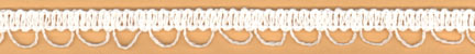<font color="red">IN STOCK</font><br>1/2" Cotton Knit Loop Braid-White