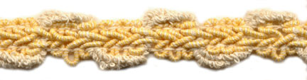 <font color="red">IN STOCK</font><br>5/8" Cotton Knit Braid-Natural/Yellow Combo