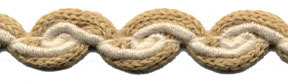 <font color="red">IN STOCK</font><br>1/2" Cotton Knit Braid-Khaki/Natural Combo